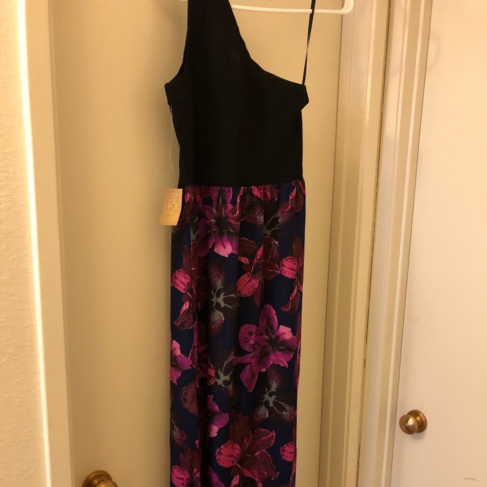 One Shoulder Rachel Roy Maxi dress.